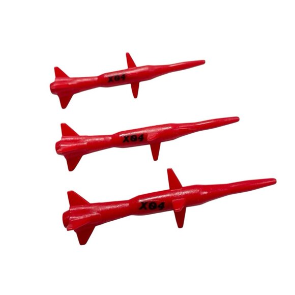 Vintage Lot Of 3 Stinger Missiles 1984 GI Joe Cobra Stinger ARAH - Picture 1 of 6